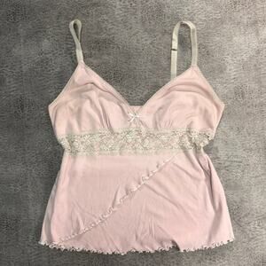 Y2k Pink Lace Steve Coquette Cami
